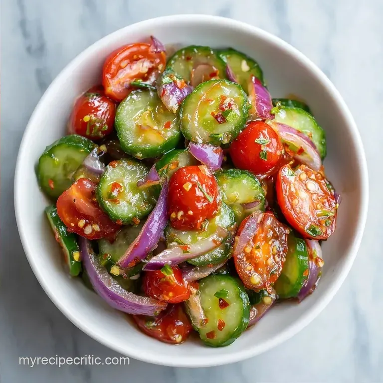 Summer Cucumber Tomato Salad: Crisp and Refreshing