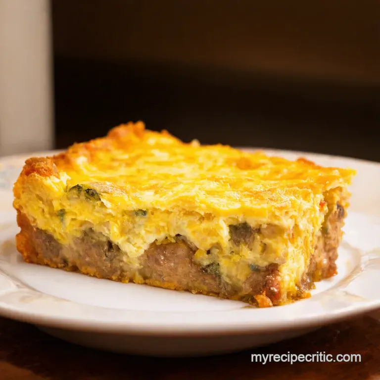 Sunday Morning Egg Sausage Strata Made Easy presentation