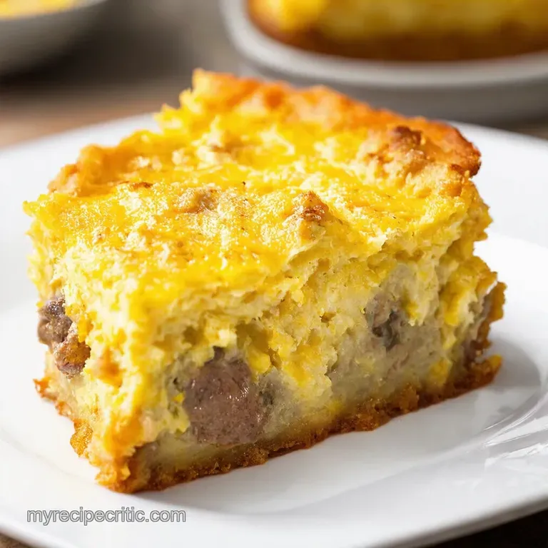 Sunday Morning Egg Sausage Strata Made Easy