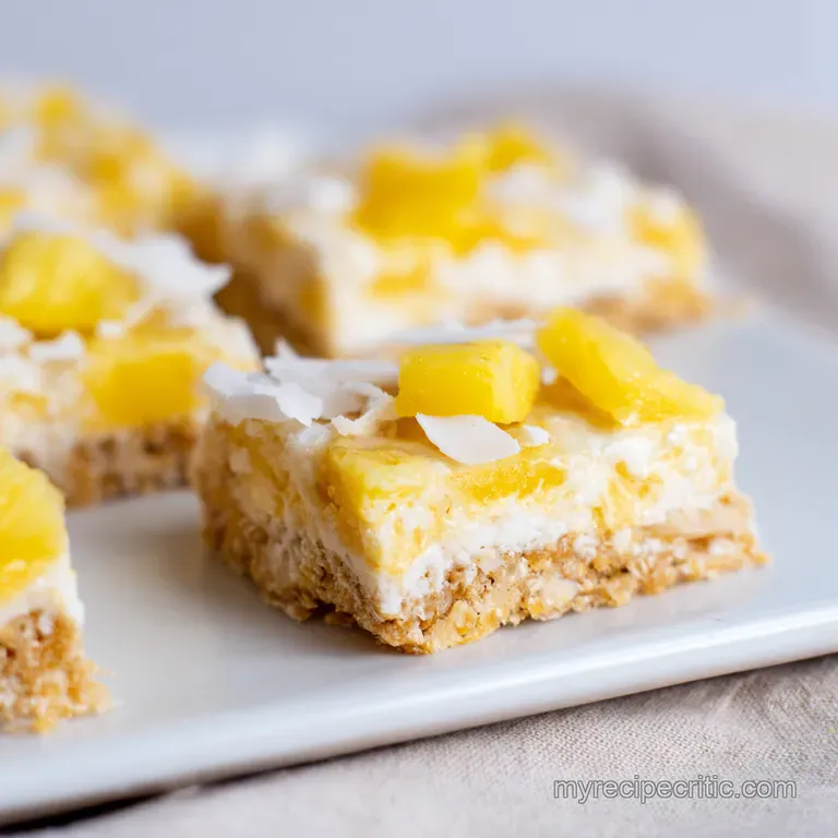 Sunshine Pineapple Coconut Bars
