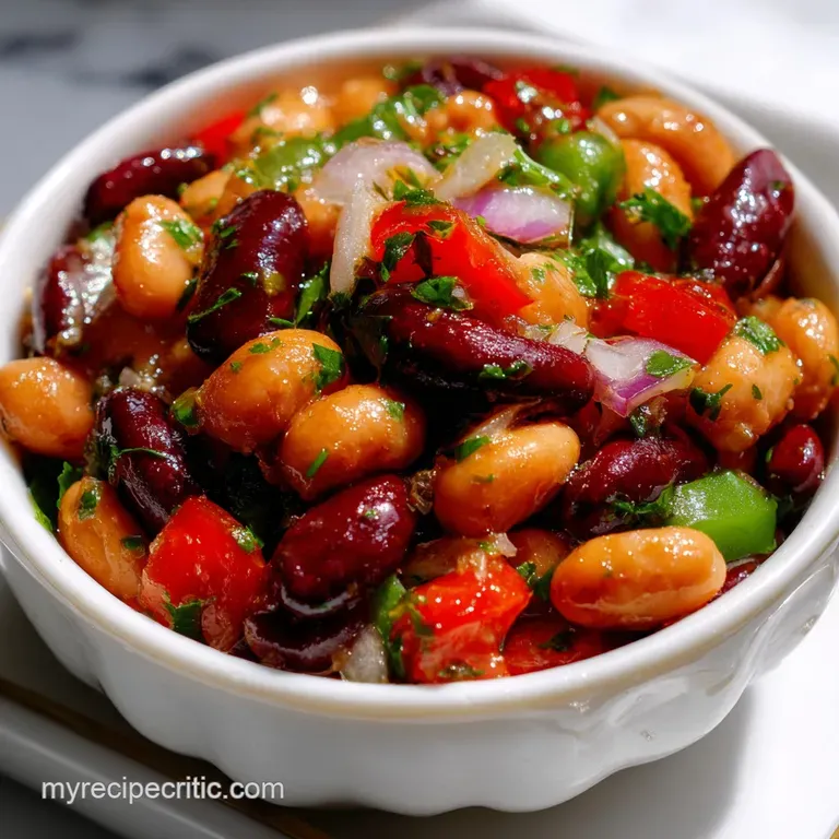 3 Bean Salad: the Classic Picnic Essential presentation