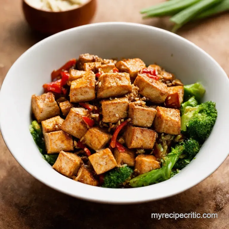 Teriyaki Tofu Bowls a Weeknight Winner presentation