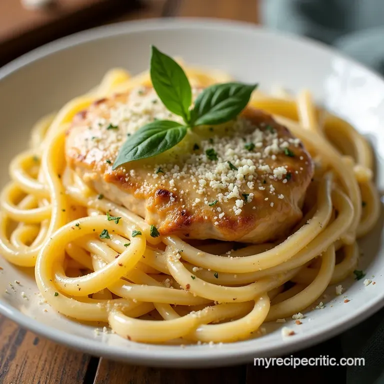 30Minute Creamy Garlic Parmesan Chicken Pasta Recipe
