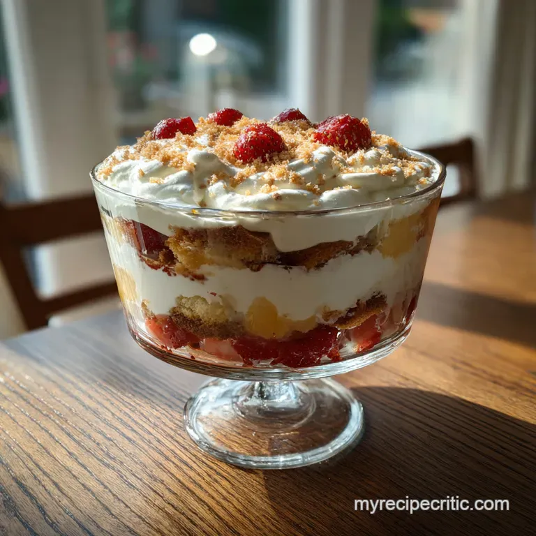 The Classic Sherry Trifle Recipe presentation