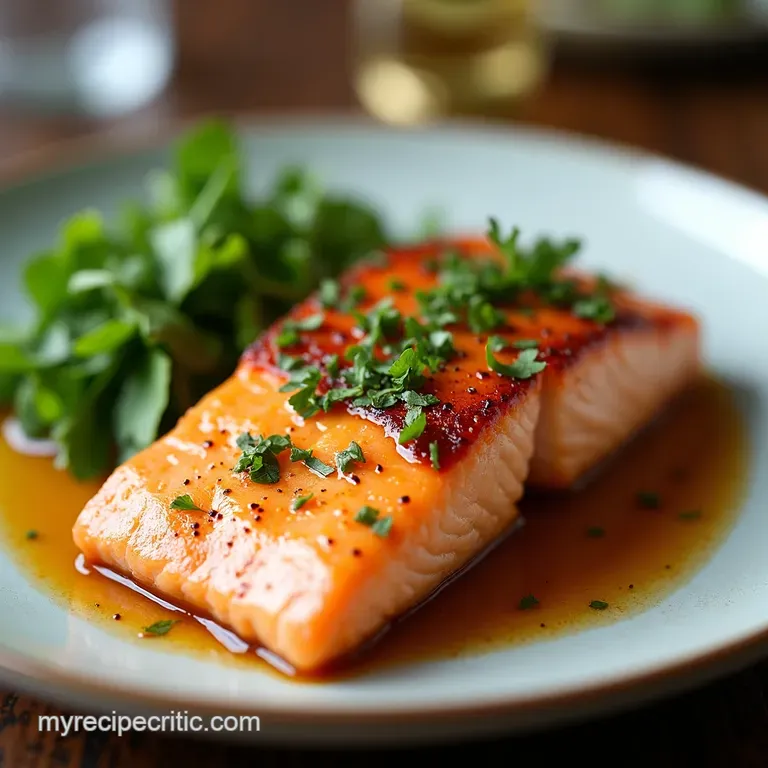 The Managed Method Silky SlowRoasted Salmon with GingerLime Glaze