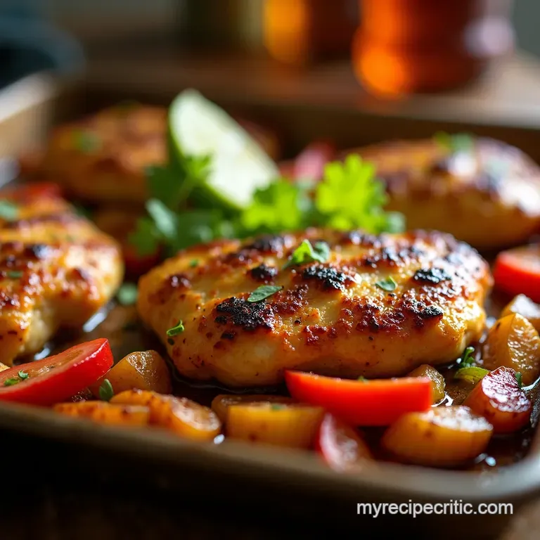 The No Fuss Fiesta Ultimate Sheet Pan Chicken Fajitas presentation