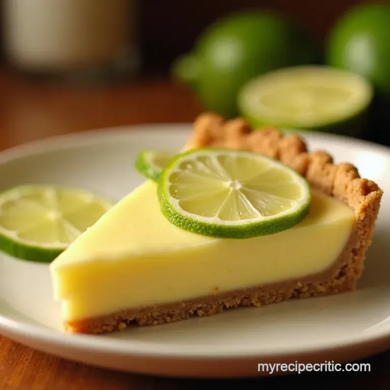 The Proper Key Lime Pie Tangy Tart and Totally Authentic presentation