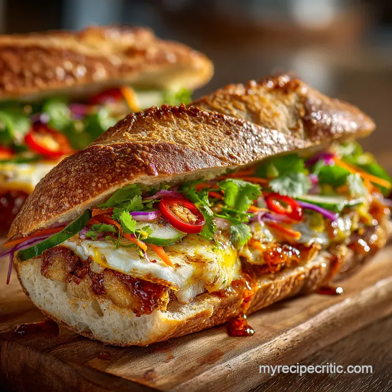 The Ultimate Banh Mi Vietnamese Sandwich Perfection presentation