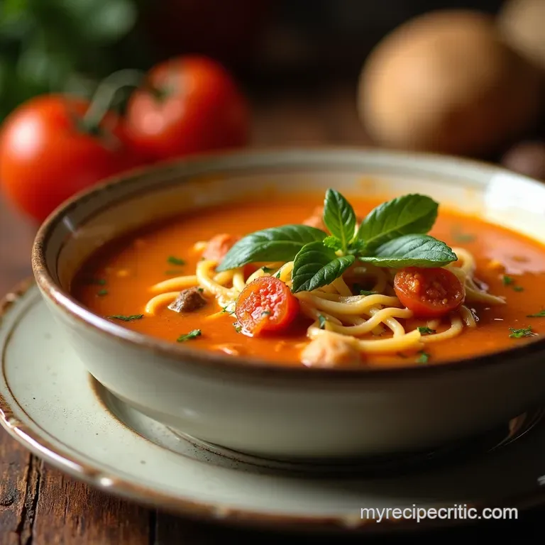 The Ultimate Comfort My Little Italy Zuppa Toscana Soup presentation