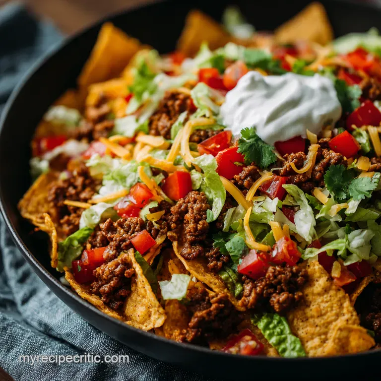 Easy Doritos Taco Salad Recipe The Ultimate Potluck Crunch No Soggy Bits