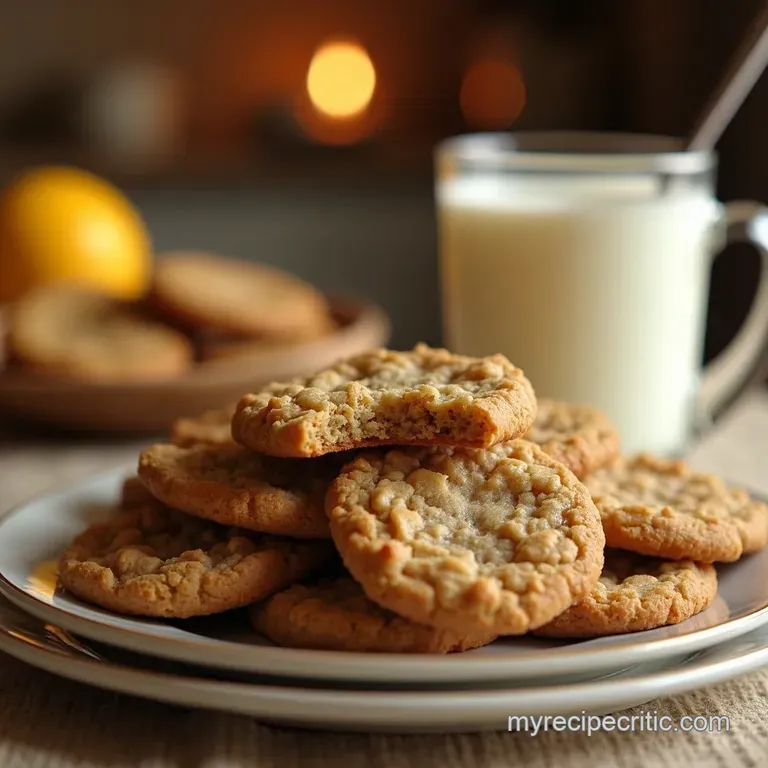 The Ultimate Soft Chewy Melted Butter Oatmeal Cookies presentation