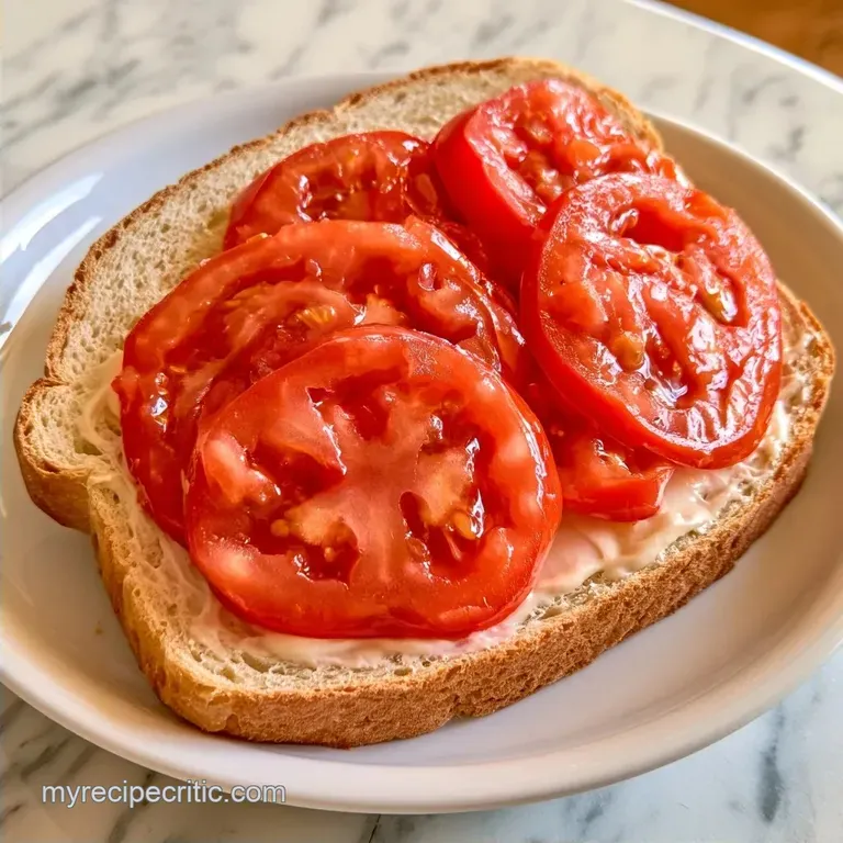 Old Fashioned Tomato Mayo Sandwich