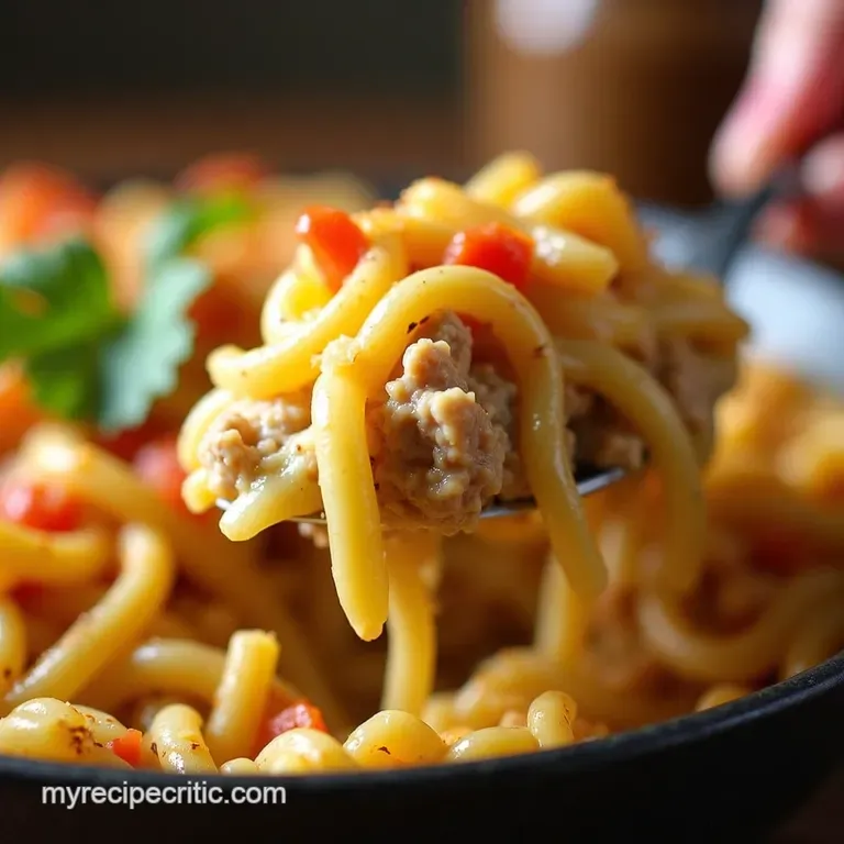 Tuna Noodle Casserole Recipe presentation