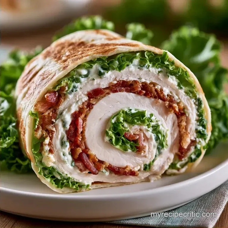 Creamy Turkey Club Pinwheels