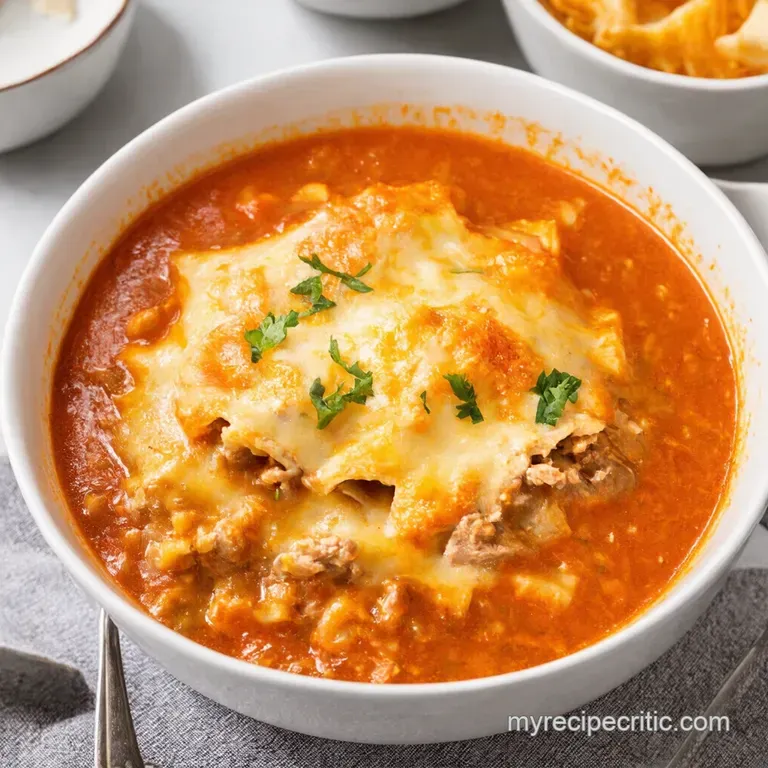 Turkey Lasagna Soup