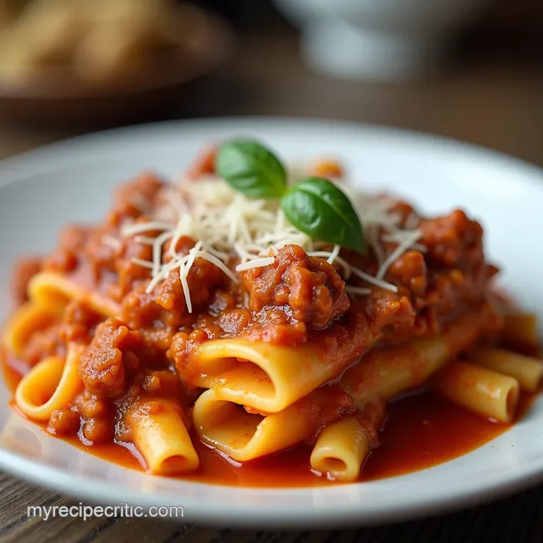 The Ultimate Sunday Gravy Baked Ziti Cheesy Meaty Comfort