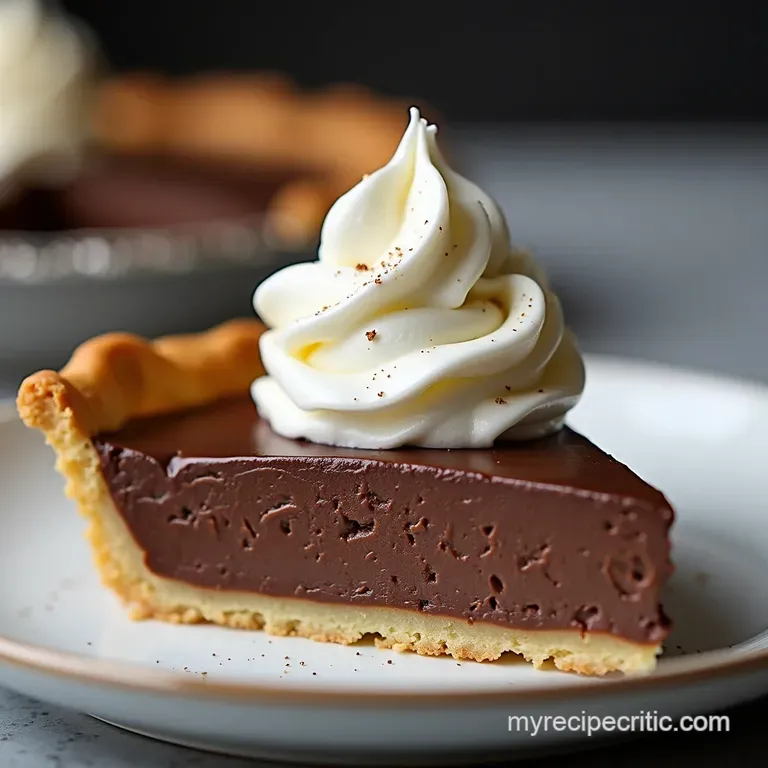 The Best Homemade Chocolate Cream Pie Recipe Velvety Rich