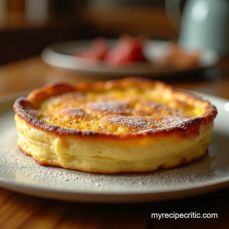 The Colossal Cloud Ultimate Baked Dutch Baby Pancake presentation