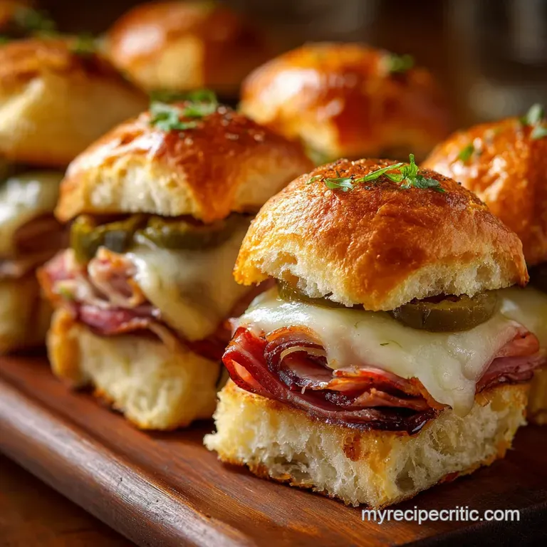Cuban Sliders Pressed and Perfect Mini Cubanos for Any Occasion presentation