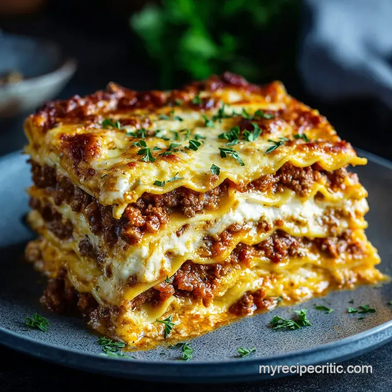 Lasagna the Ultimate Sunday Best Bolognese Recipe presentation