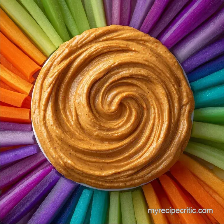 Rainbow Vegetable Sticks with Hummus