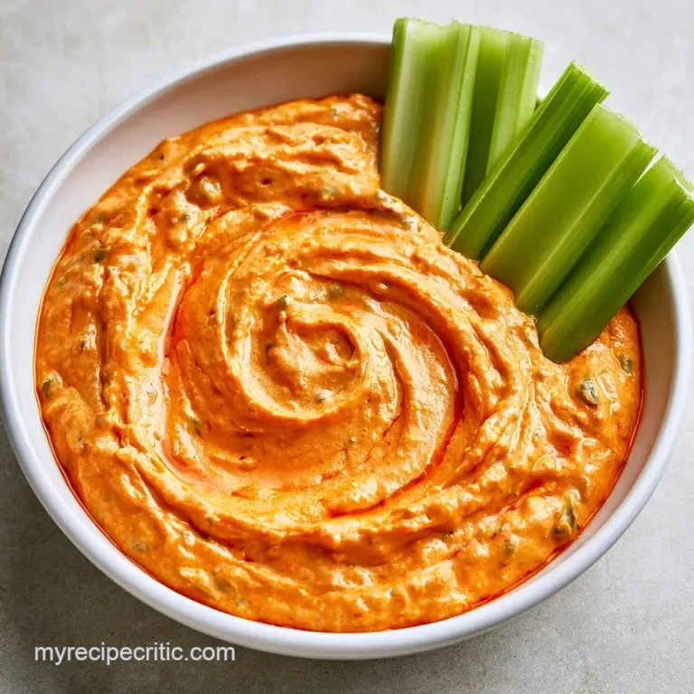 Vegetarian Buffalo Dip with White Beans