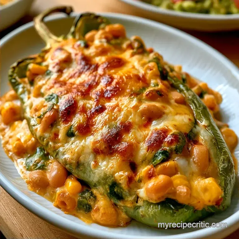 Stuffed Anaheim Peppers with Mexican Rice