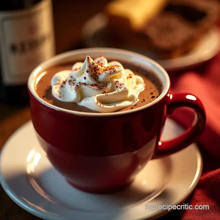 The Velvet Mug Truly Decadent Homemade Hot Chocolate presentation