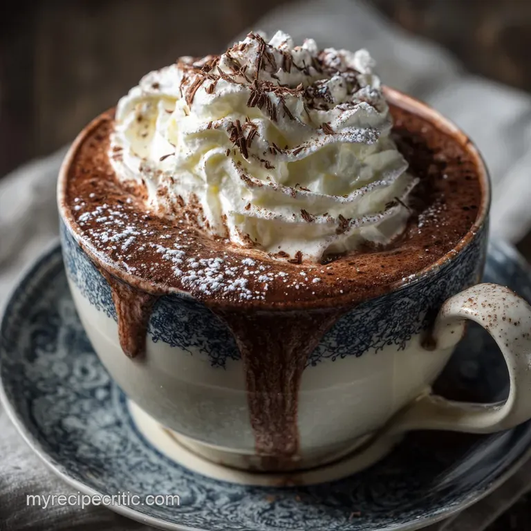 Hot Chocolate with Whipped Cream: Chefs Ultimate Velvet Mug