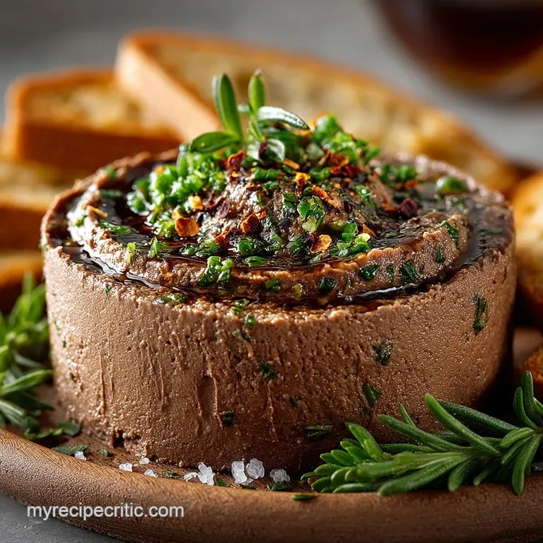 Rich Beef Liver Pâté with Cognac and Garden Herbs