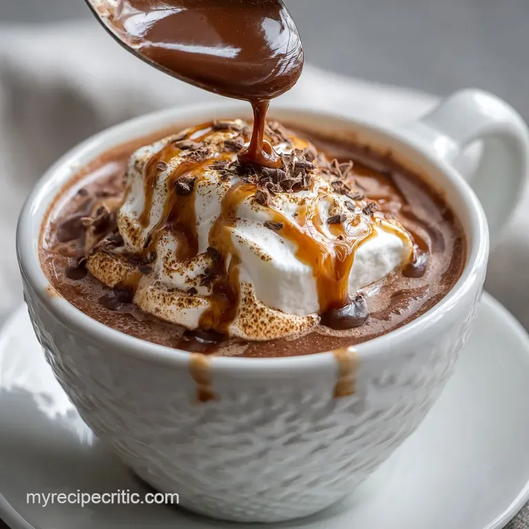 The Winter Warmer Chefs Luxury Dutchprocess Hot Chocolate Mix presentation