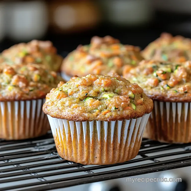 Wakeup Call Carrot Zucchini Muffins presentation