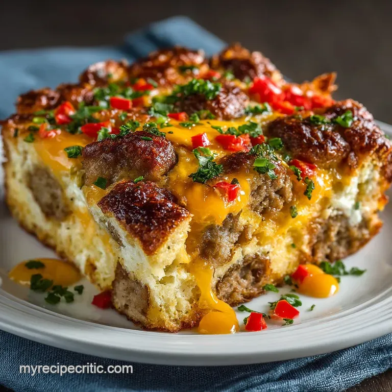 Breakfast Casserole: Weekend Sausage Strata Recipe
