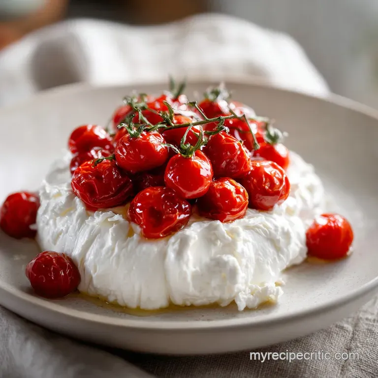 Whipped Feta With Roasted Cherry Tomatoes: Creamy