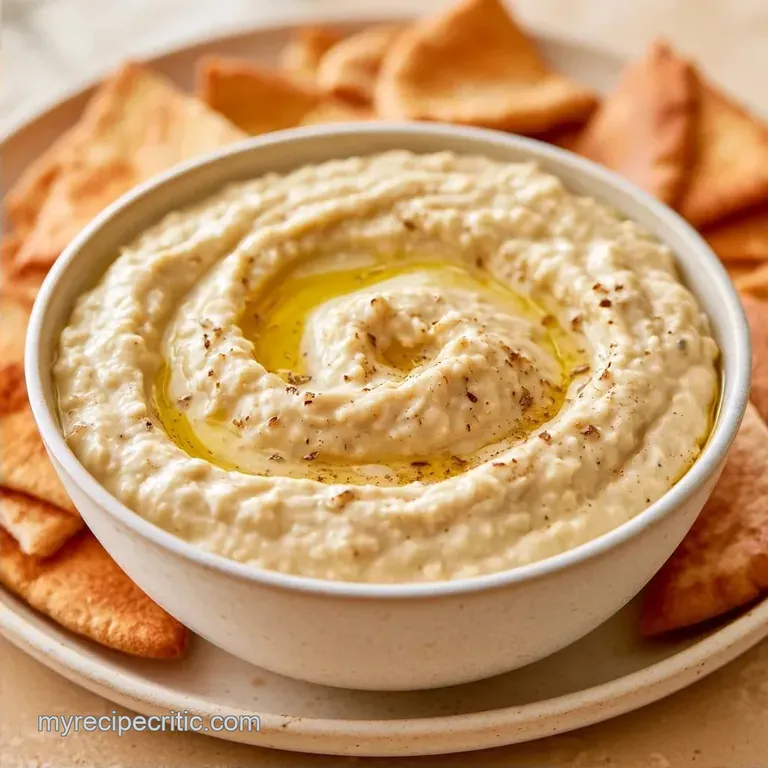 White Bean Dip with Pita Chips