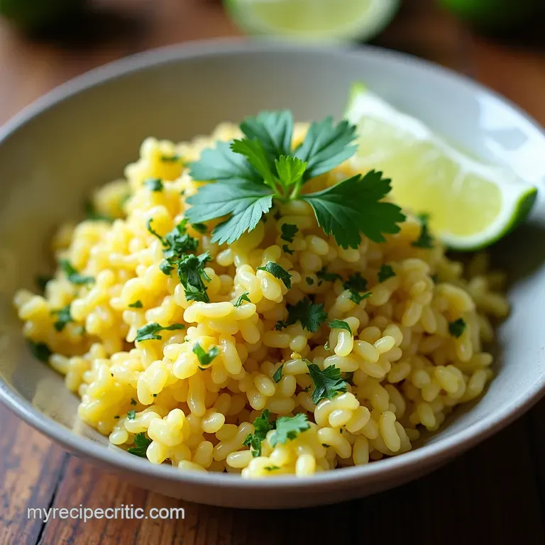 Zesty and Fluffy RestaurantStyle Cilantro Lime Rice