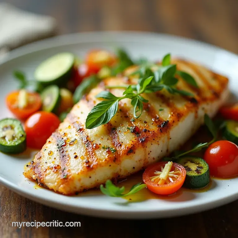 Zesty Grilled Tilapia with Mediterranean Veggies