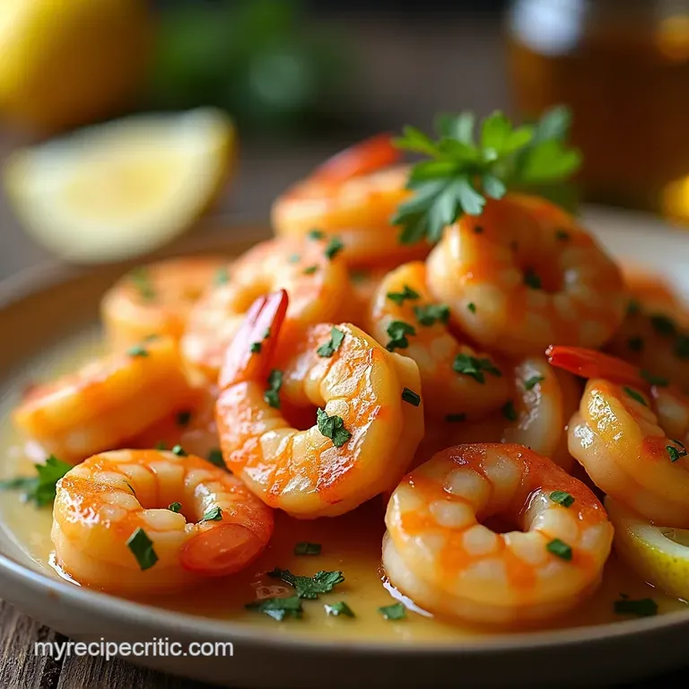 Zesty Keto Lemon Garlic Butter Shrimp a Fivestar Weeknight Winner presentation