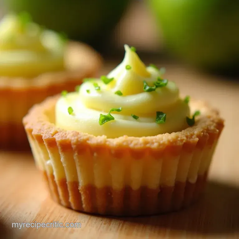 Zesty Key Lime Pie Bites Mini Sunshine Desserts presentation