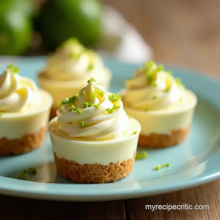 Zesty Key Lime Pie Bites Mini Sunshine Desserts