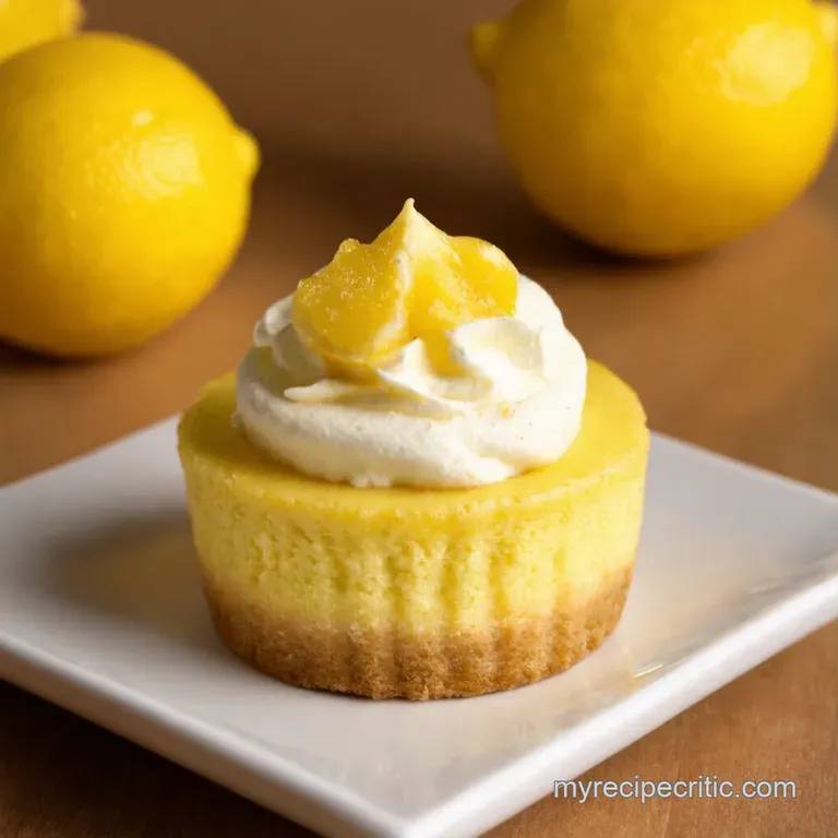 Zesty Lemon Dream Bites Mini Cheesecakes to Make You Smile presentation