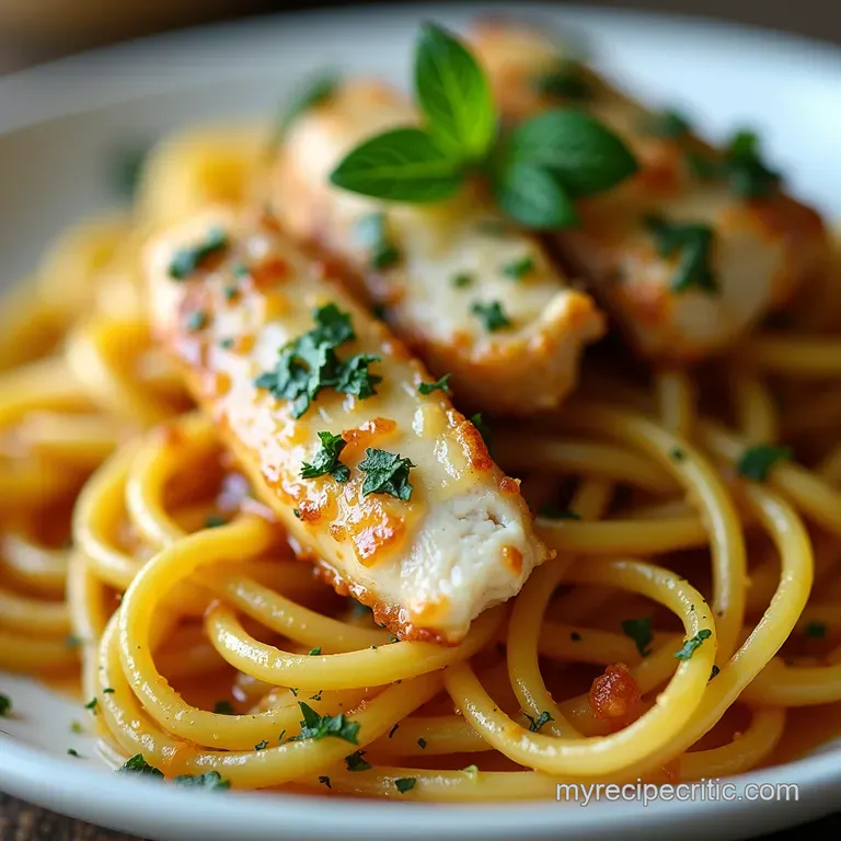Zesty Lemon Garlic Chicken Zoodle Bowl