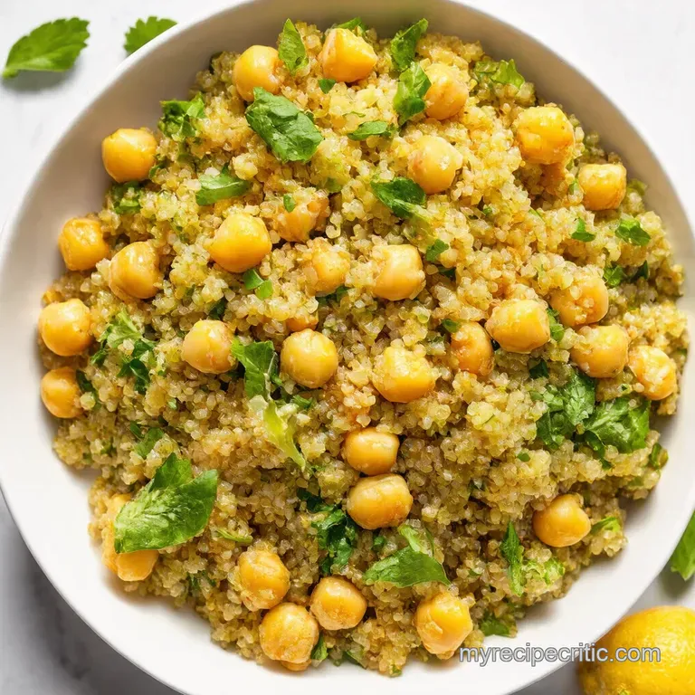 Zesty Lemon Herb Quinoa Chickpea Salad Sunshine in a Bowl