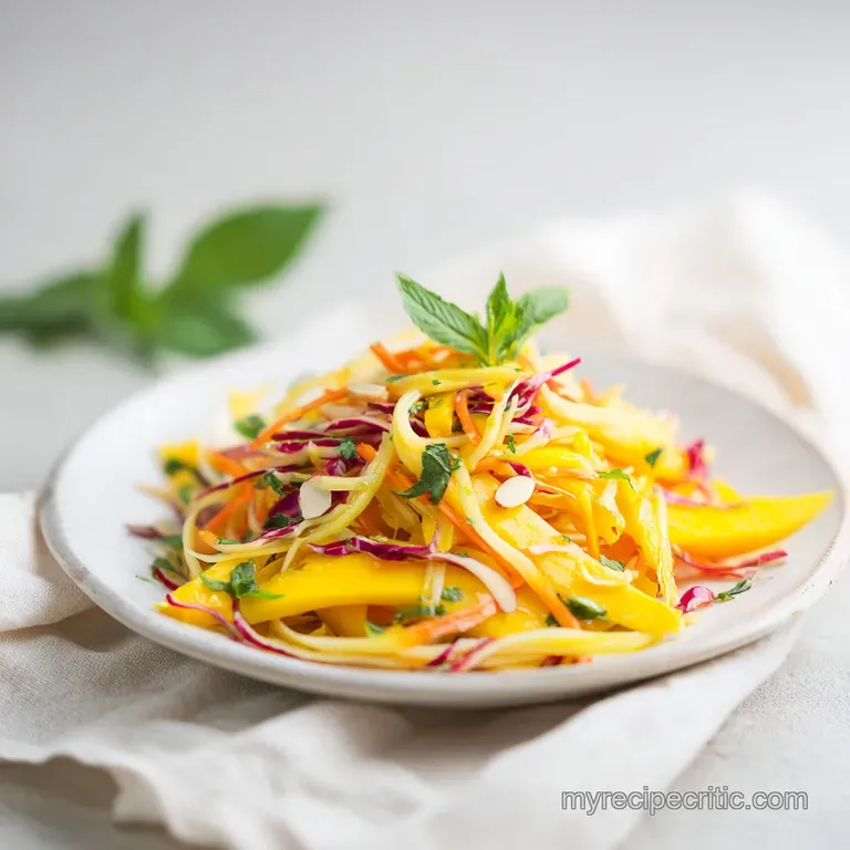 Thai Mango Salad: Zesty and Crunchy