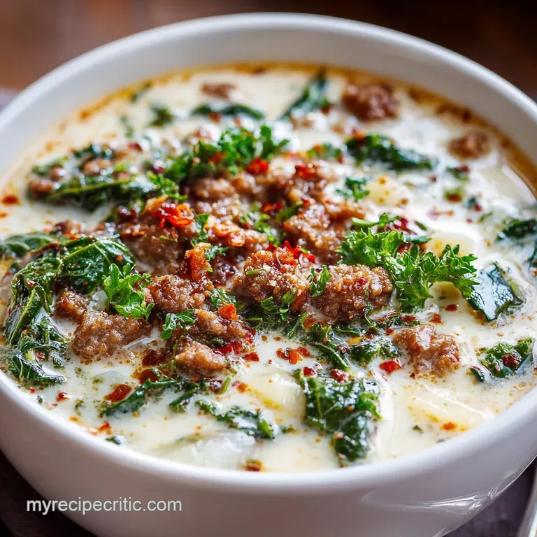 Olive Garden Zuppa Toscana Soup Copycat: The Ultimate Creamy Sausage and Kale
